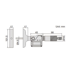 Panme đo sâu điện tử Insize 3540-B50