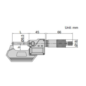Panme điện tử đo thành ống Insize 3561-50A