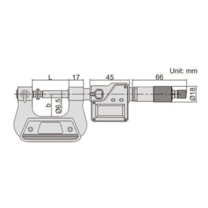 Panme điện tử đa năng Insize 3580-175A