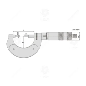 Panme đo vòng ngoài bánh răng Insize 3636-200A