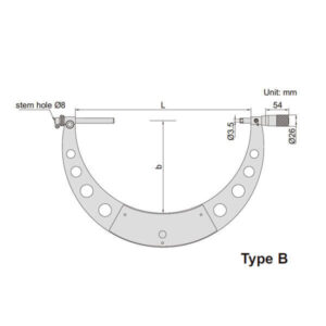 Panme mặt chỉ thị kim đo ren ngoài Insize 3639-2001