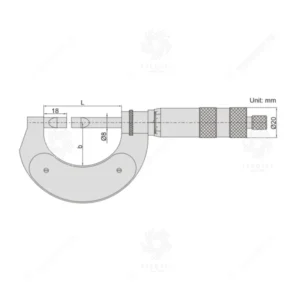 Panme đo ngoài cơ khí Insize 3650-275A