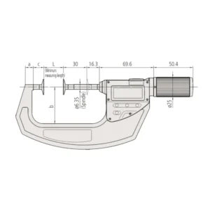 Panme đo bước răng điện tử trục chính không quay Mitutoyo 369-421-20