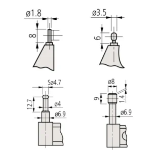 Panme cơ khí đo độ dày thành ống Mitutoyo 115-302