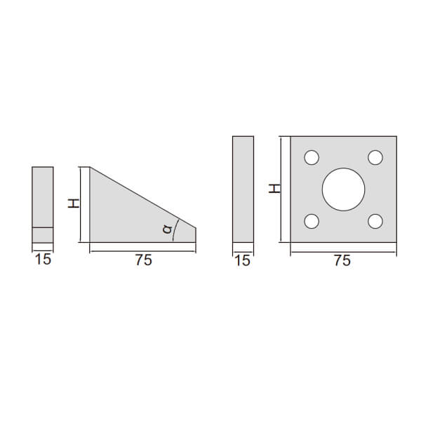 Khối mẫu chuẩn đo góc Insize 4002-A27 2 Khối mẫu chuẩn đo góc Insize 4002-A27