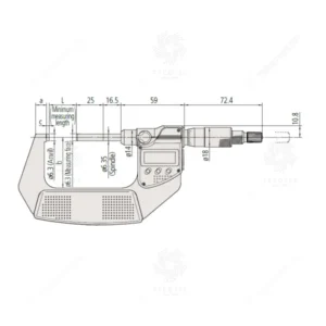 Panme đo ngoài điện tử Mitutoyo 406-250-30