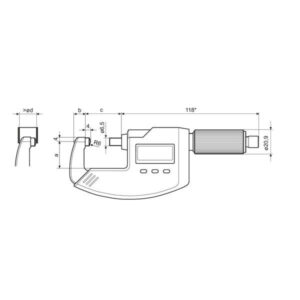Panme điện tử Micromar 40 EWR-R 4151821