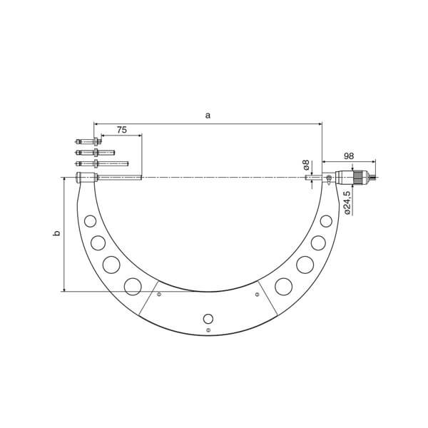 Panme cơ khí Micromar 40 W 4137504 2 Panme cơ khí Micromar 40 W 4137504