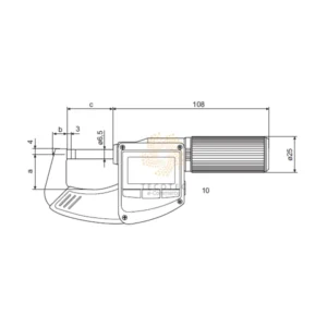 Panme điện tử đo ngoài chống nước Mahr Micromar 40 EWR-L 4157022