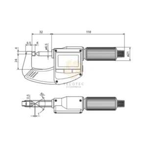 Panme điện tử đo nếp gấp Mahr Micromar 40 EWR-K 4157040