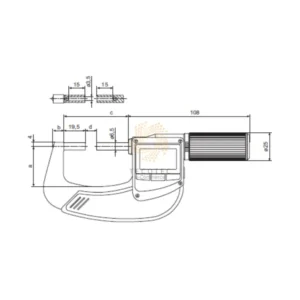 Panme điện tử đo ngoài chống nước Mahr Micromar 40 EWR-V 4157050