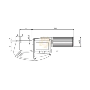 Panme điện tử đo ngoài chống nước Mahr Micromar 40 EWRI-L 4157121