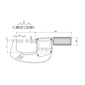 Panme điện tử đo ngoài chống nước Mahr Micromar 40 EWRi-V 4157147