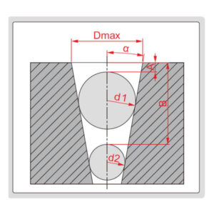 Bộ dưỡng bi bằng sắt Insize 4168