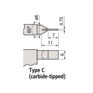 Panme đo rãnh điện tử Mitutoyo 422-270-30