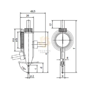 Đồng hồ so cơ khí chân gập Mahr MarTest 800 SGM-R 4308205