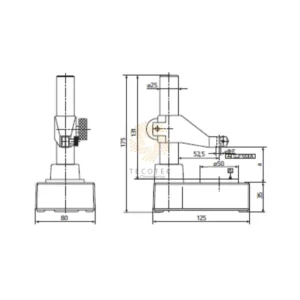 Đế gá đồng hồ so Mahr MarStand 820 N 4430000