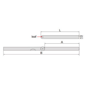 Set căn lá (loại dài) Insize 4605-132