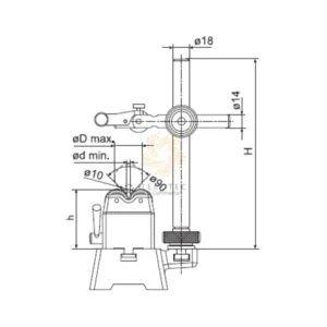 Thiết bị đo độ đồng tâm với con lăn Mahr MarStand 818 R 4622250