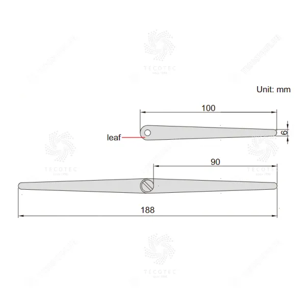 Set căn lá bằng nhựa Insize 4623-5 2 Set căn lá bằng nhựa Insize 4623-5