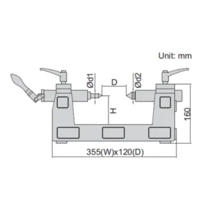 Thiết bị đo kiểm trục phương dọc và ngang Insize 4722-200