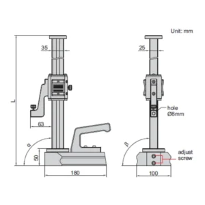 Thước kiểm tra độ vuông góc Insize 4770-600