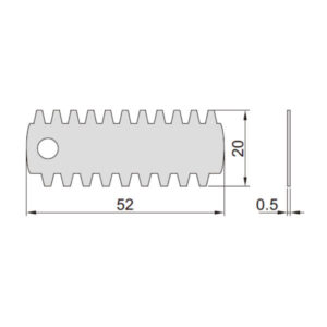 Dưỡng đo module bánh răng Insize 4860-245