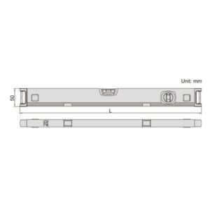 Thước thủy (nivo) nhôm Insize 4914-600