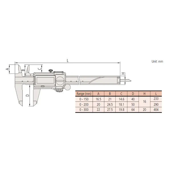 Thước kẹp điện tử Absolute Mitutoyo chống thấm nước 500-712-20 2 Thước kẹp điện tử Absolute Mitutoyo chống thấm nước 500-712-20