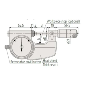 Panme đồng hồ đo ngoài Motutoyo 510-141