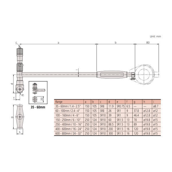 Đồng hồ đo lỗ có đầu chỉnh tinh Mitutoyo Series 511-856 3 Đồng hồ đo lỗ có đầu chỉnh tinh Mitutoyo Series 511-856