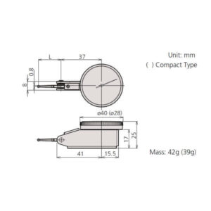 Đồng hồ so cơ khí Mitutoyo loại ngang 513-402-10E