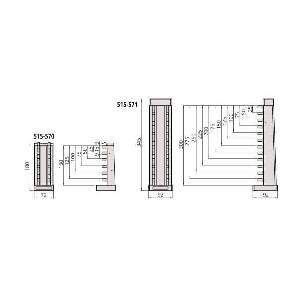 Khối chuẩn panme đo sâu Mitutoyo Series 515-571 2 Khối chuẩn panme đo sâu Mitutoyo Series 515-571