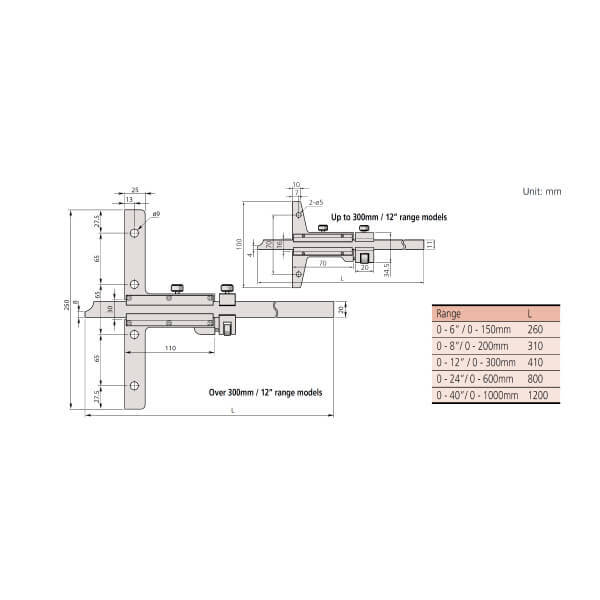 Thước đo sâu cơ khí Mitutoyo Series 527-103 3 Thước đo sâu cơ khí Mitutoyo Series 527-103