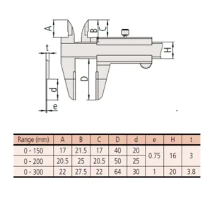 Thước kẹp cơ khí Mitutoyo 536-135