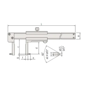 Thước kẹp cơ khí đo trong Mitutoyo 536-149