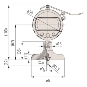 Đồng hồ đo sâu điện tử ABSOLUTE Mitutoyo Series 547-251 3 Đồng hồ đo sâu điện tử ABSOLUTE Mitutoyo Series 547-251
