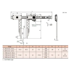 Thước kẹp điện tử mỏ đo dài Mitutoyo 552-154-10