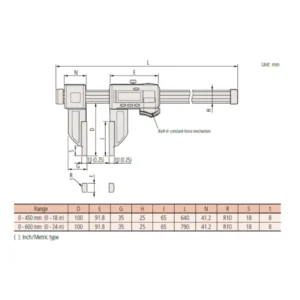 Thước kẹp điện tử mỏ đo Ceramic Mitutoyo 552-156-10