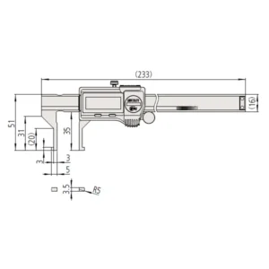 Thước kẹp điện tử đo trong Mitutoyo 573-645-20