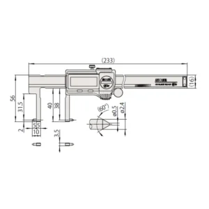 Thước kẹp điện tử đo trong Mitutoyo 573-646-20