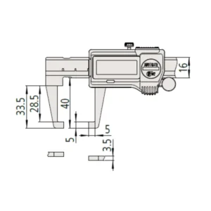 Thước kẹp điện tử đo độ dày thành ống Mitutoyo 573-751-20