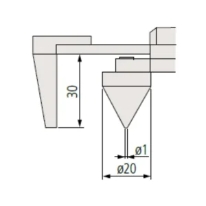 Thước kẹp điện tử đo khoảng cách cạnh tới tâm lỗ Mitutoyo 573-719-20