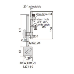 Đế từ Insize 6201-60