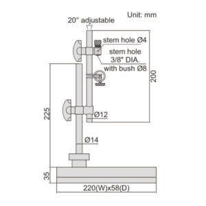Đế gá vạn năng Insize 6214