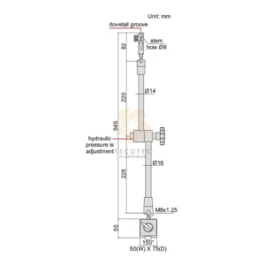 Đế từ khớp thủy lực vạn năng Insize 6229-101