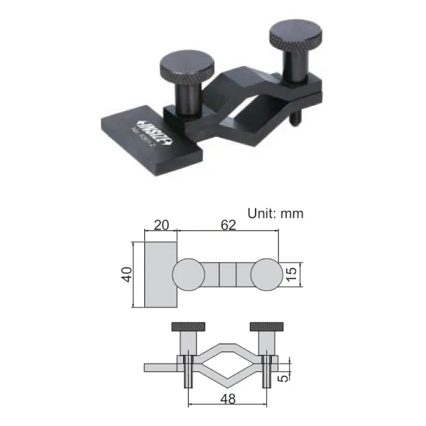 Đế kẹp thước panme Insize 6301 2 Đế kẹp thước panme Insize 6301