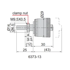 Đầu thước panme cơ khí cỡ lớn Insize 6373-13
