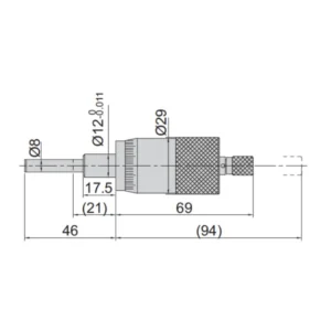Đầu thước panme trục chính điều chỉnh nhanh Insize 6375-25W