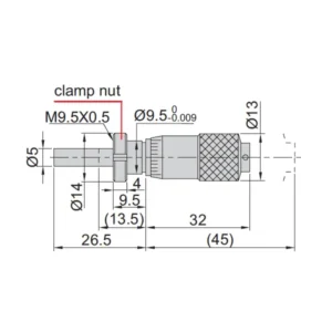 Đầu thước panme cơ khí Insize 6386-13